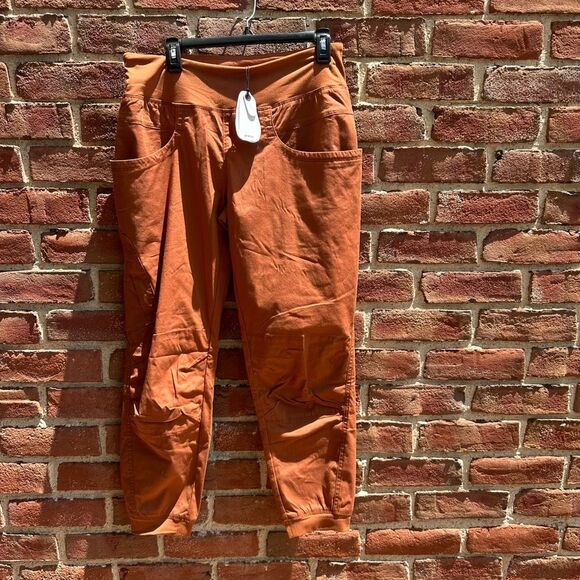 NWT$98 Prana Women's Elastic Waist Kahab Jogger Pull-on Hiking Pants Clay Large - Picture 6 of 8